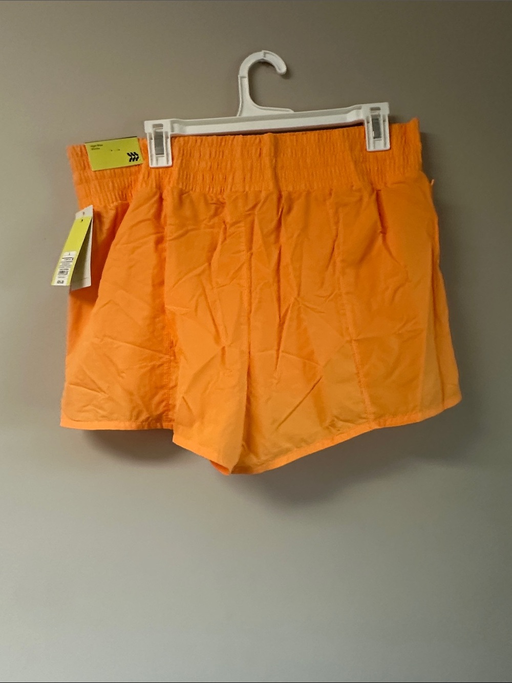 Women’s Target Orange Elastic-Waist Casual Shorts